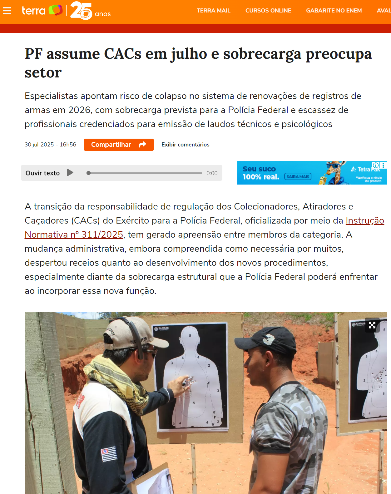 PF assume CACs em julho e sobrecarga preocupa setor - Portal Terra